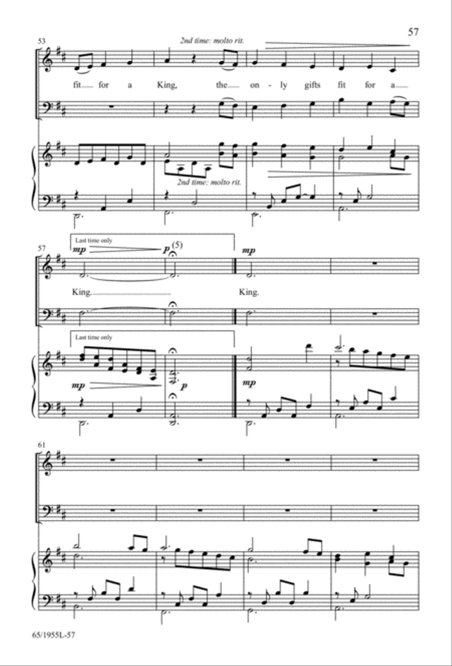 The Promise of a King 3-Part scores gallery preview page 57