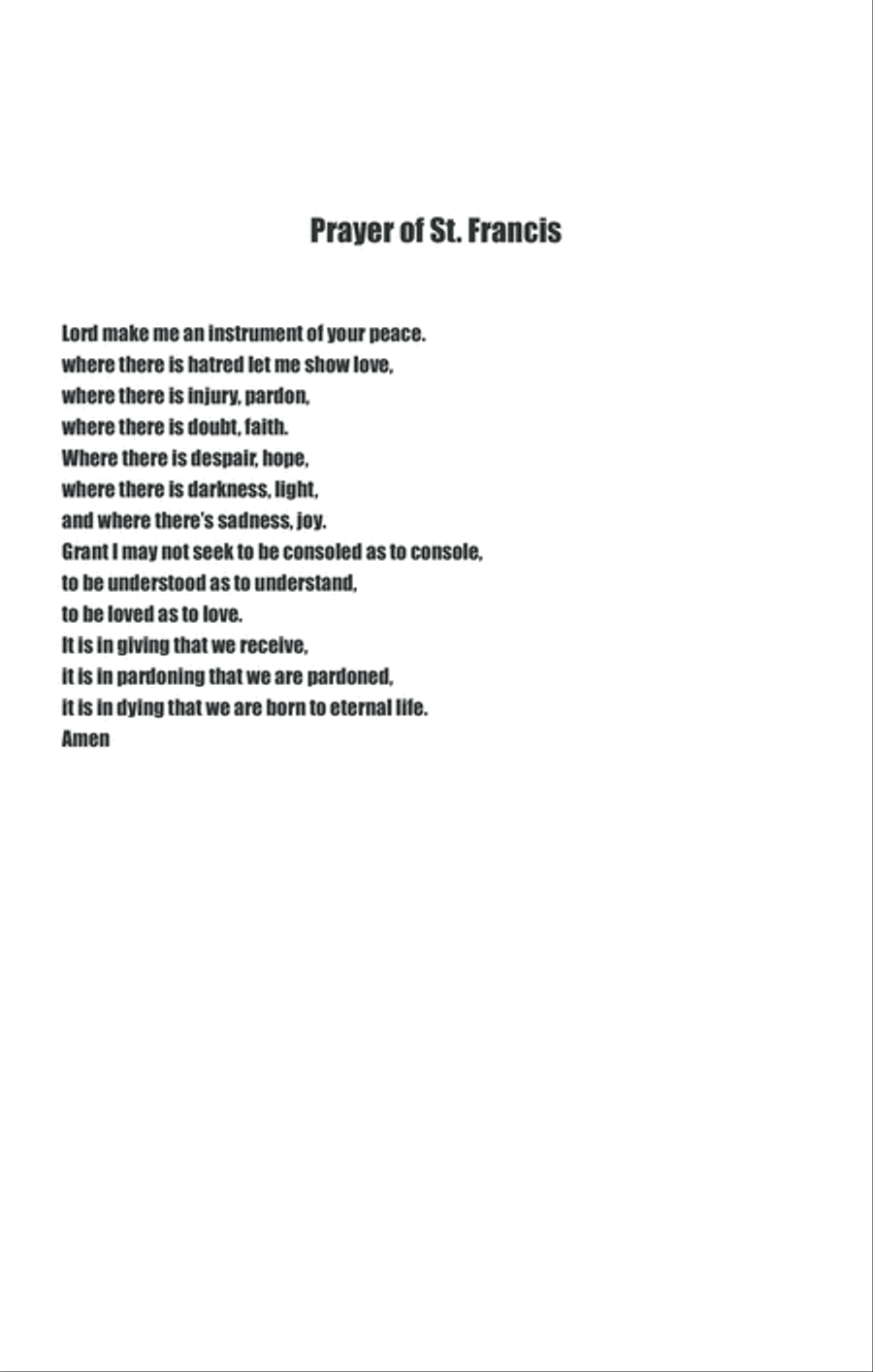 Prayer of St. Francis of Assisi 4-Part scores gallery preview page 2