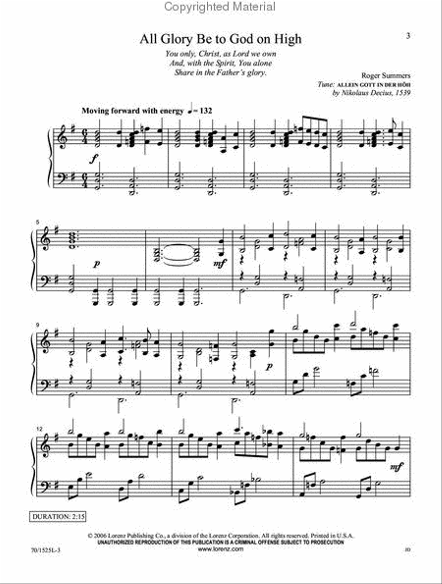 Father, Son and Holy Spirit Piano Solo scores gallery preview page 2