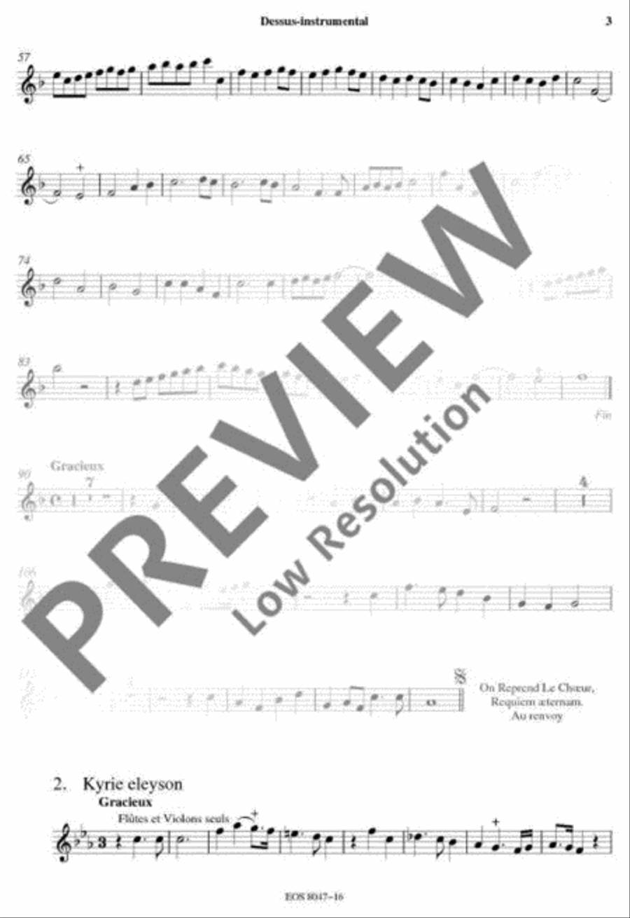Messe de Mort Flute scores gallery preview page 3