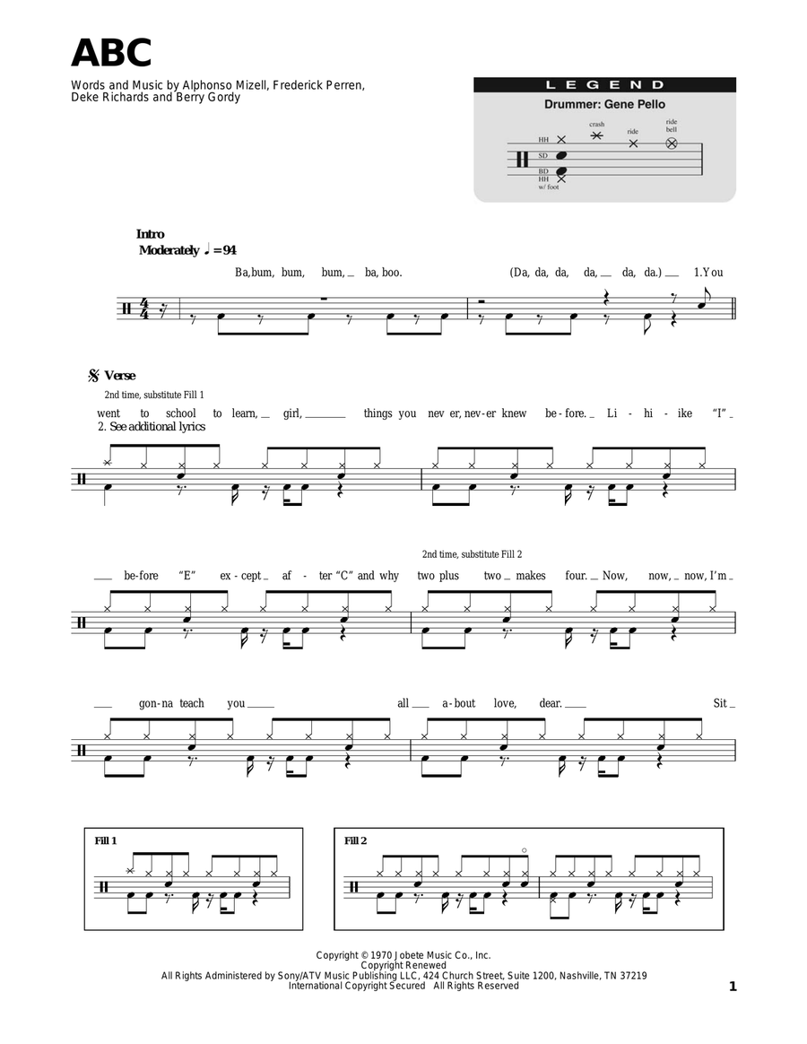 ABC Drum Set scores gallery preview page 1