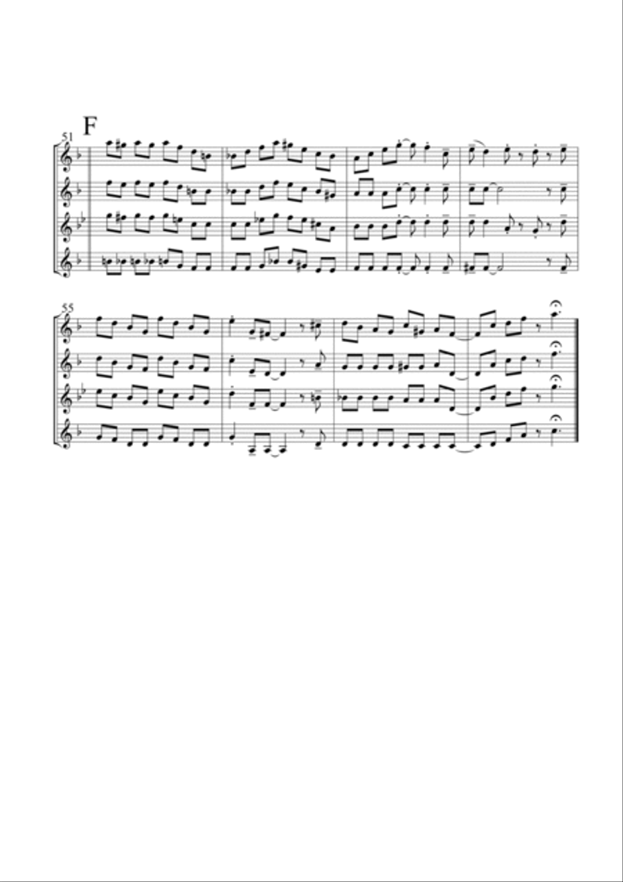 Four Brothers Saxophone Quartet scores gallery preview page 5