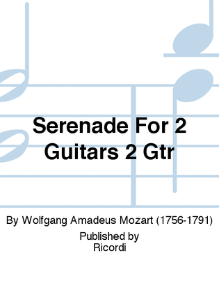 Book cover for Serenade For 2 Guitars
