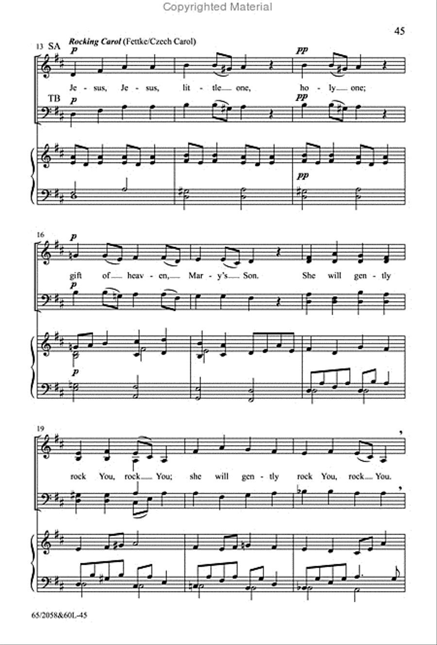 The Christmas Story - SATB Score with Performance CD 4-Part scores gallery preview page 25