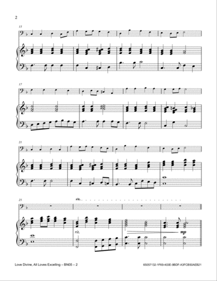 Love Divine, All Loves Excelling Bassoon scores gallery preview page 2