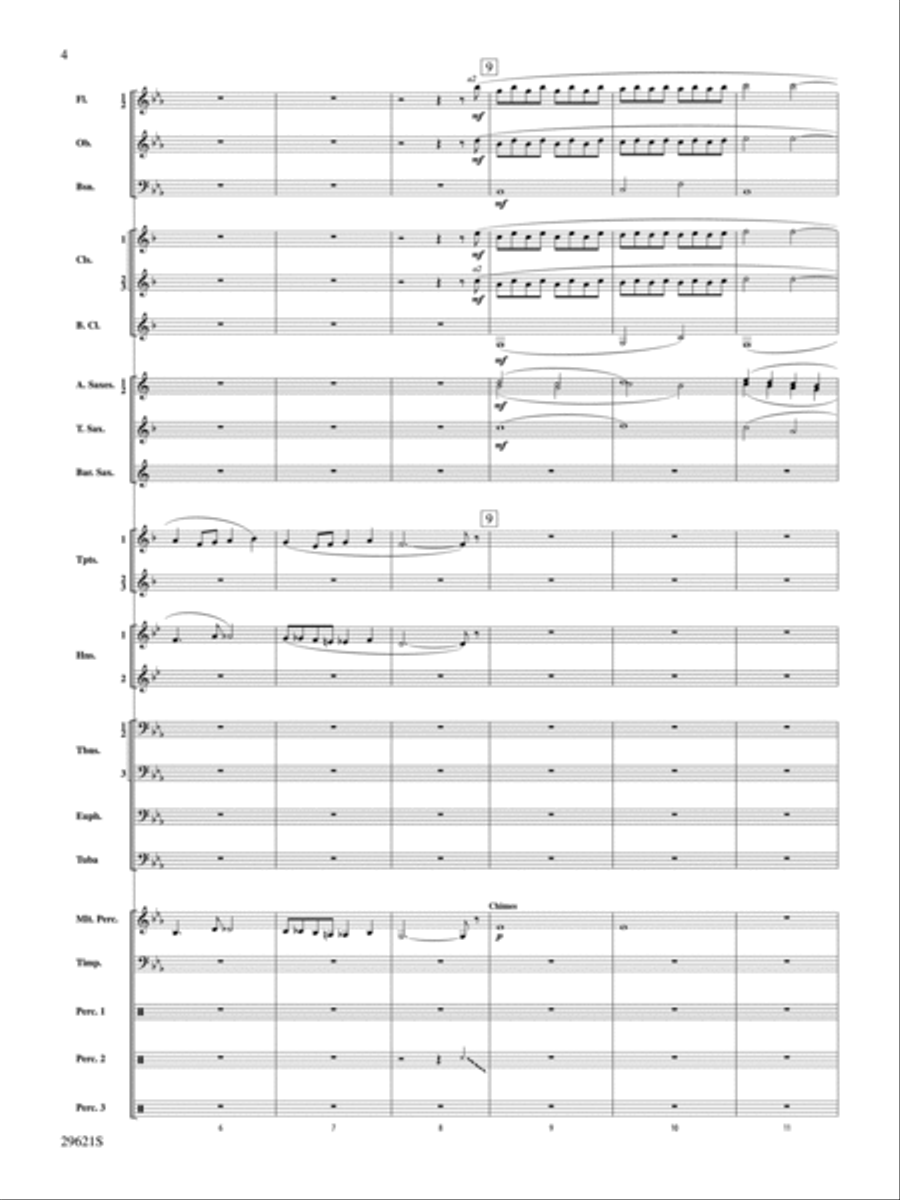 Over the Rainbow (from The Wizard of Oz), Variations on Concert Band scores gallery preview page 3