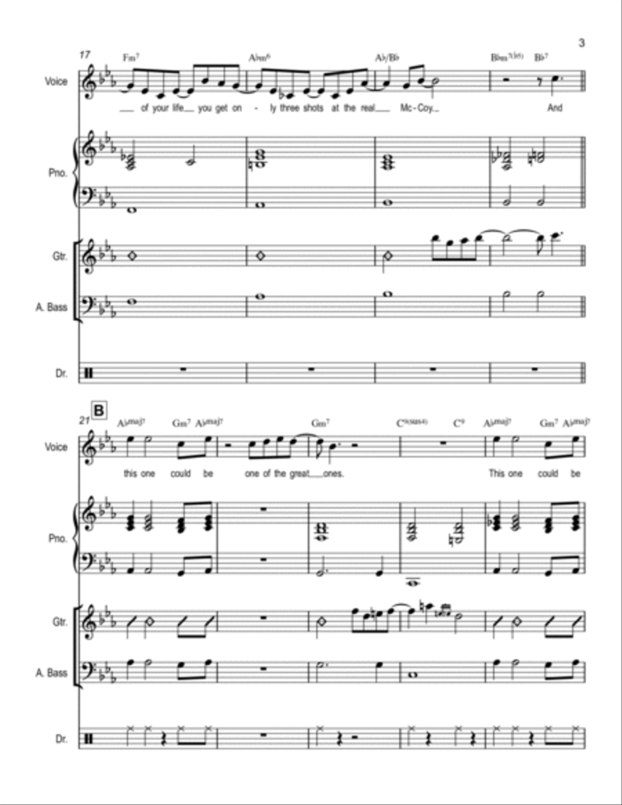 One of the Great Ones Small Ensemble scores gallery preview page 3