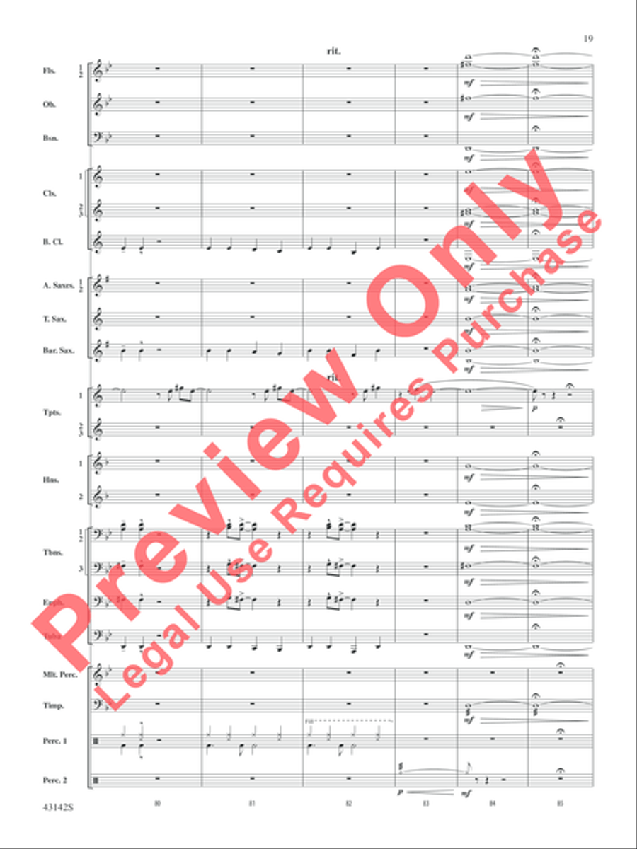 The Doors on Tour The Doors on Tour Concert Band scores gallery preview page 20