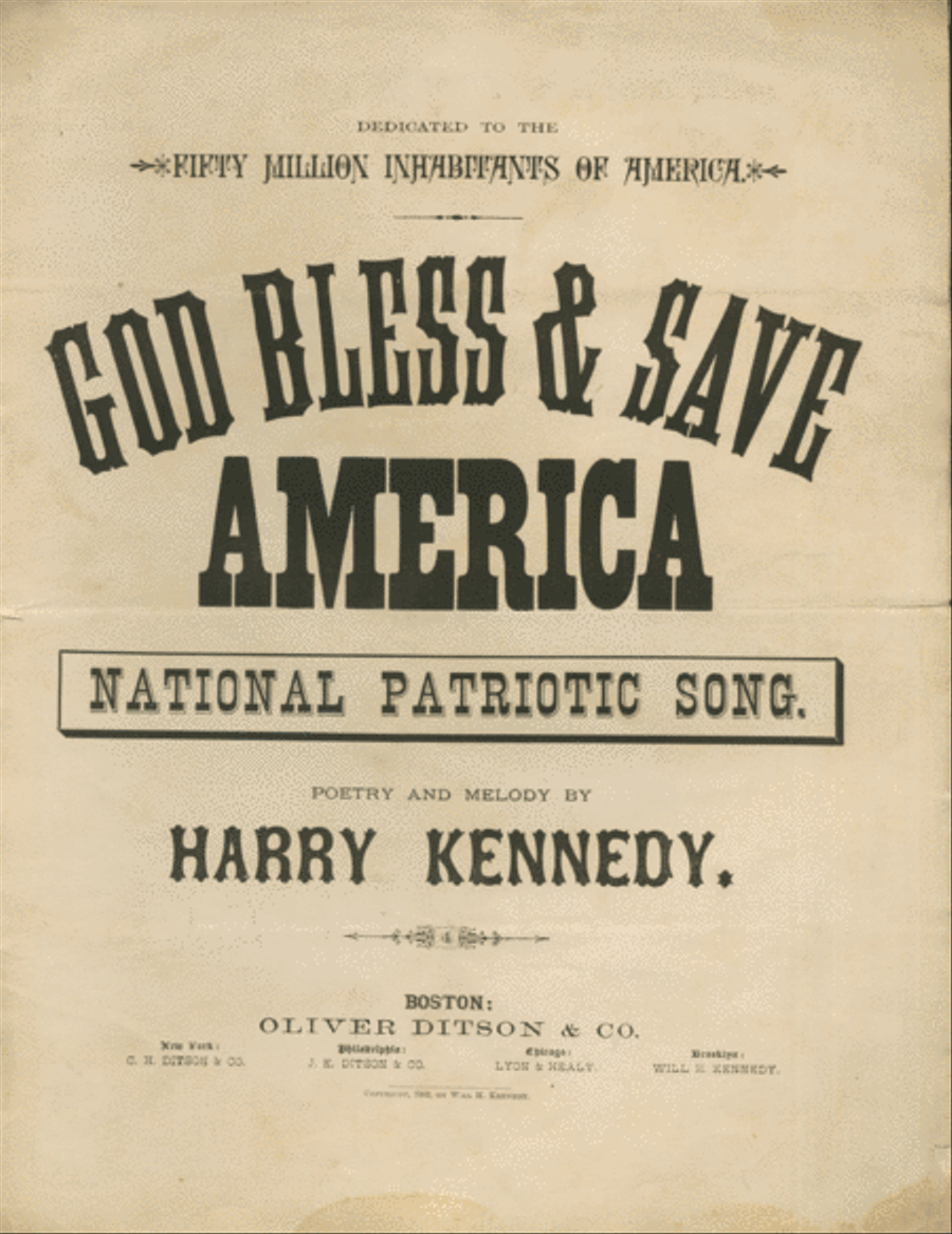 God Bless & Save America. National Patriotic Song Voice scores gallery preview page 1