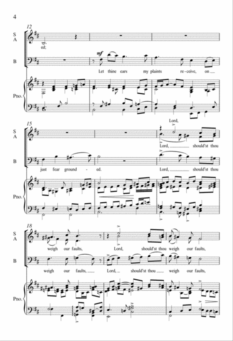Out of My Soul's Depths (De profundis) 3-Part scores gallery preview page 4