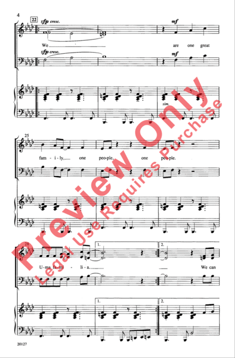 Uma Familia 3-Part scores gallery preview page 4