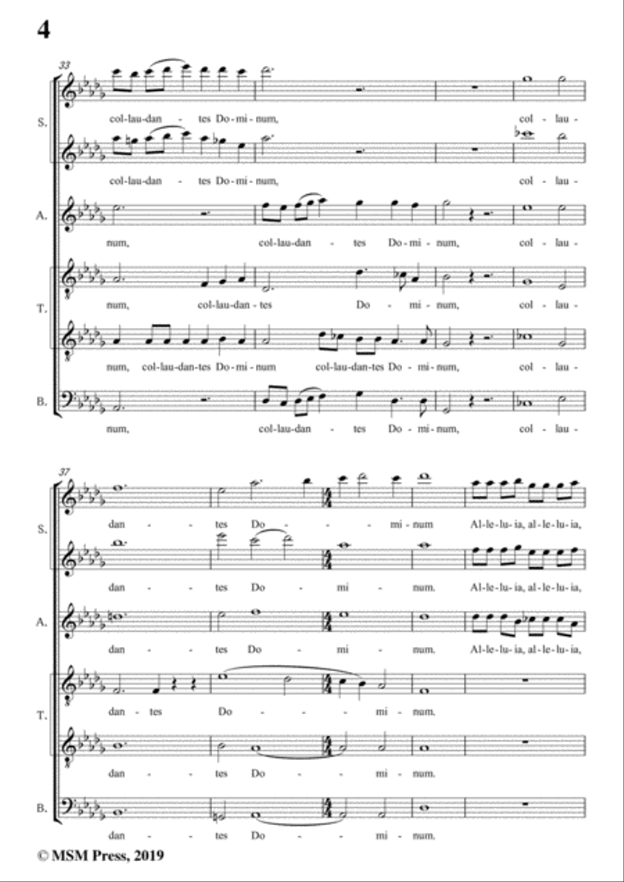 Dering-Quem vidistis,pastores,in D flat Major,A cappella 4-Part scores gallery preview page 6