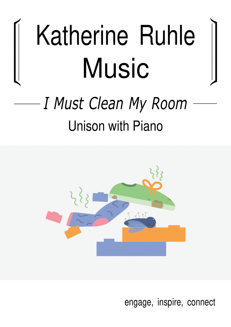 I Must Clean My Room Unison Choir scores gallery preview page 1