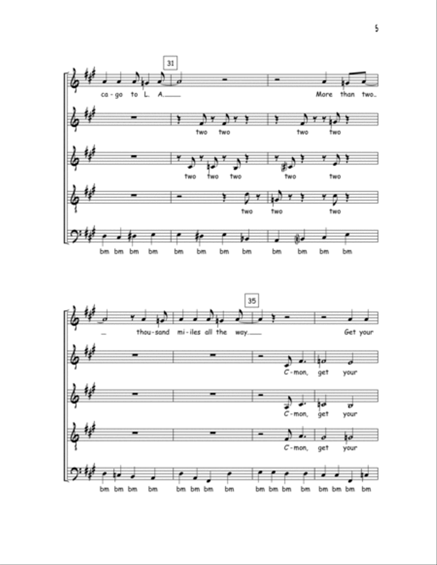 Route 66 Route 66 SSATB scores gallery preview page 5