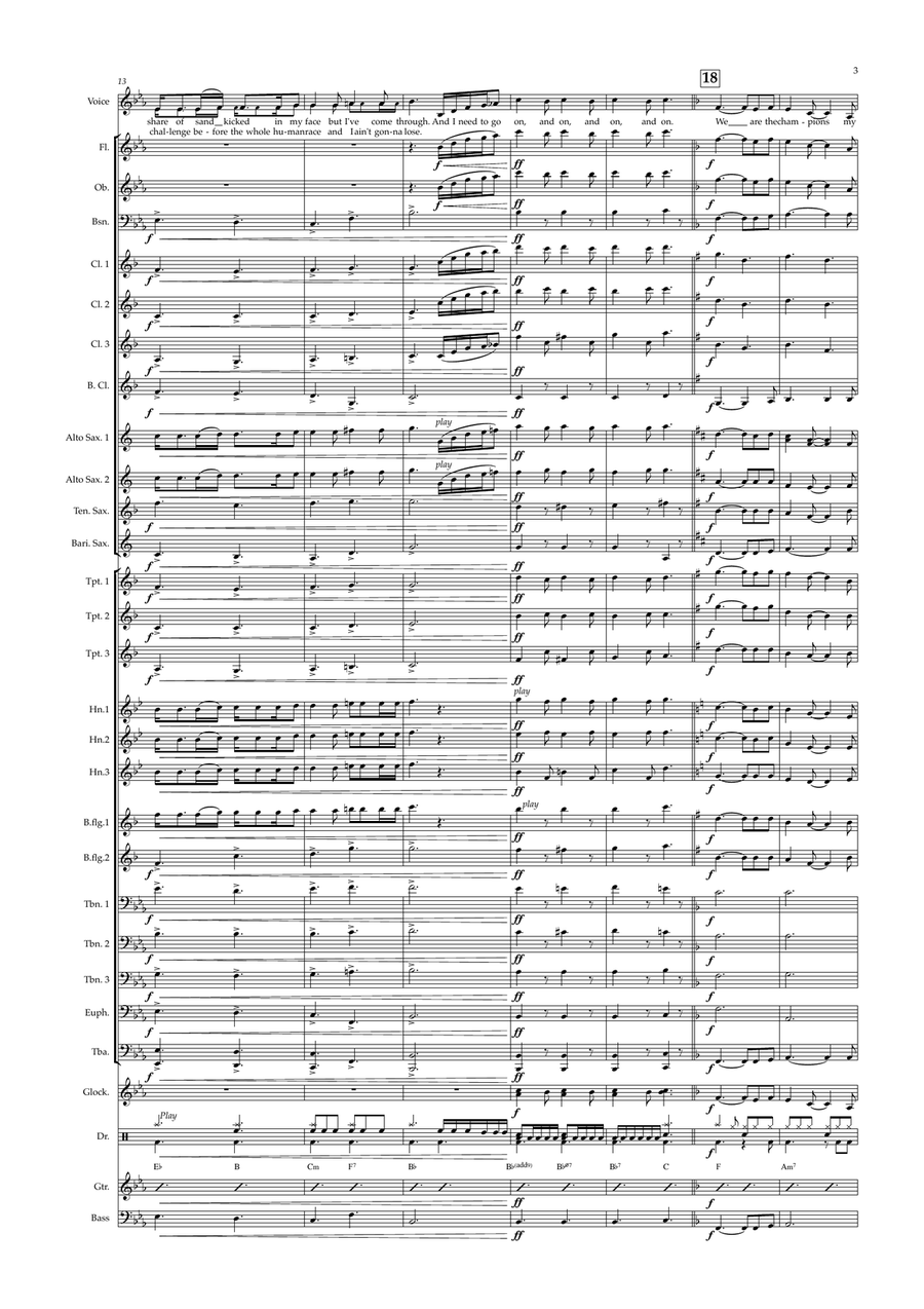 We Are The Champions We Are The Champions Concert Band scores gallery preview page 5