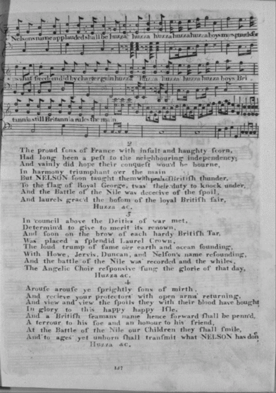 The Batlle of the Nile. A Favorite British Song Voice scores gallery preview page 2