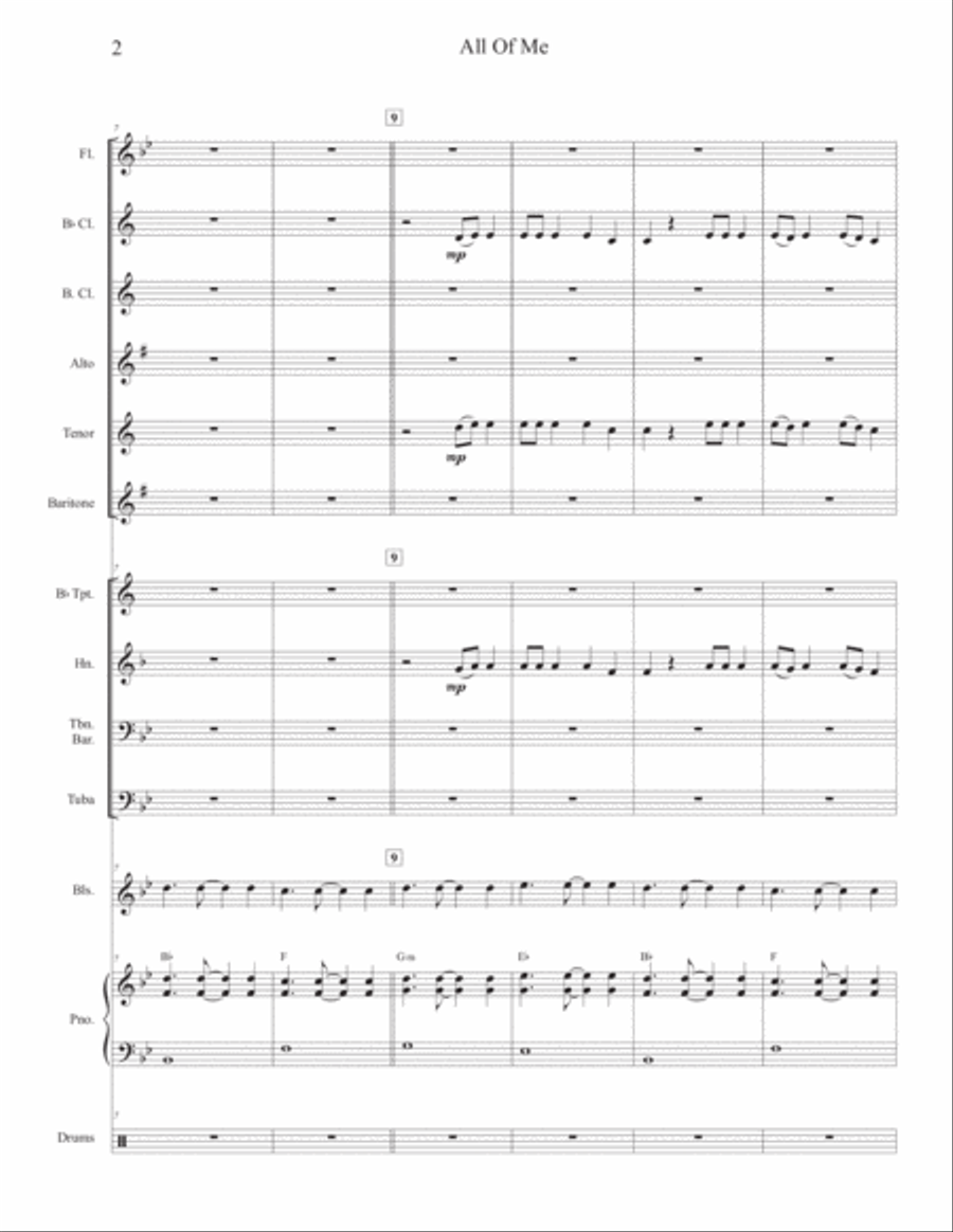 All Of Me Bass Clarinet scores gallery preview page 2