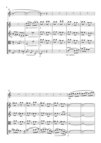 Scherzo for Bb Clarinet and String Quartet
