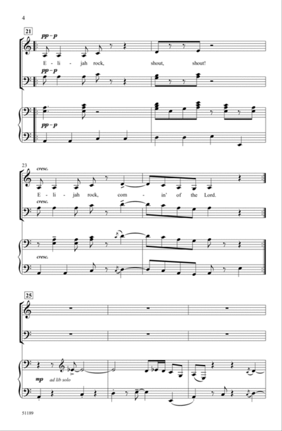 Elijah Rock Choir scores gallery preview page 3