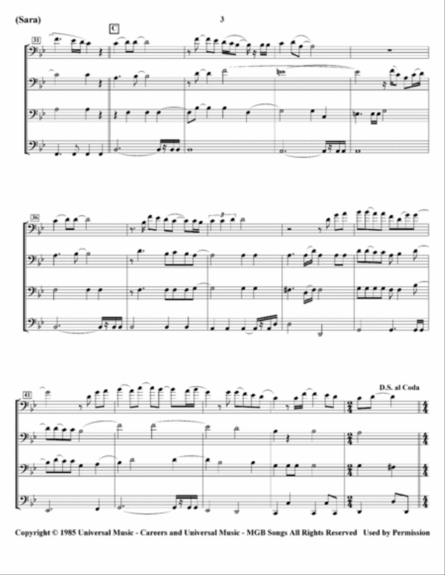 Sara Sara Euphonium scores gallery preview page 5