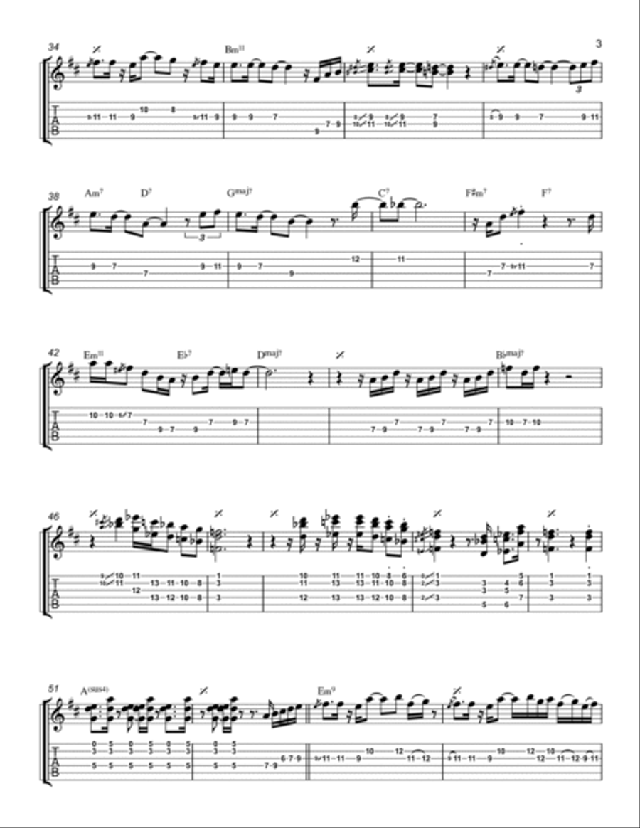 Affirmation Electric Guitar scores gallery preview page 3