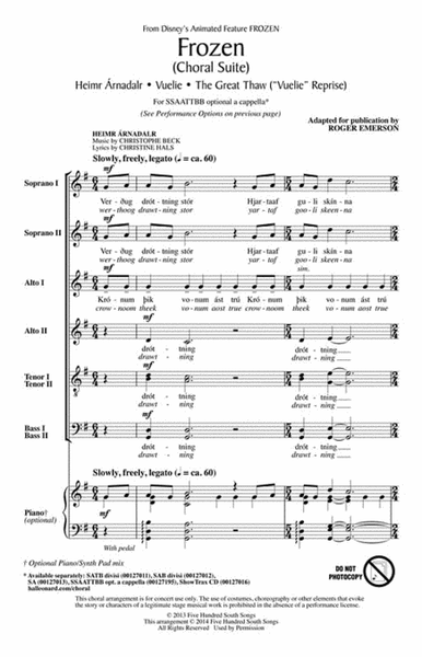 Frozen (Choral Suite) image number null