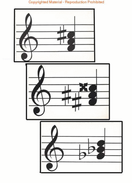 Flash Cards, Augmented Triads, Per Set