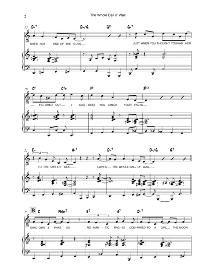The Whole Ball o' Wax Jazz Ensemble scores gallery preview page 3