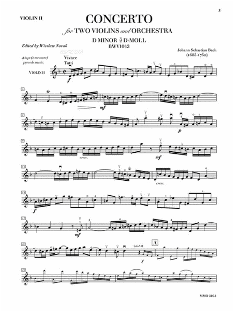 J.S. Bach – “Double” Concerto in D Minor, BWV1043 Violin Solo scores gallery preview page 5