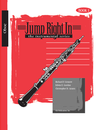 Book cover for Jump Right In: Student Book 1 - Oboe (Book with MP3s)