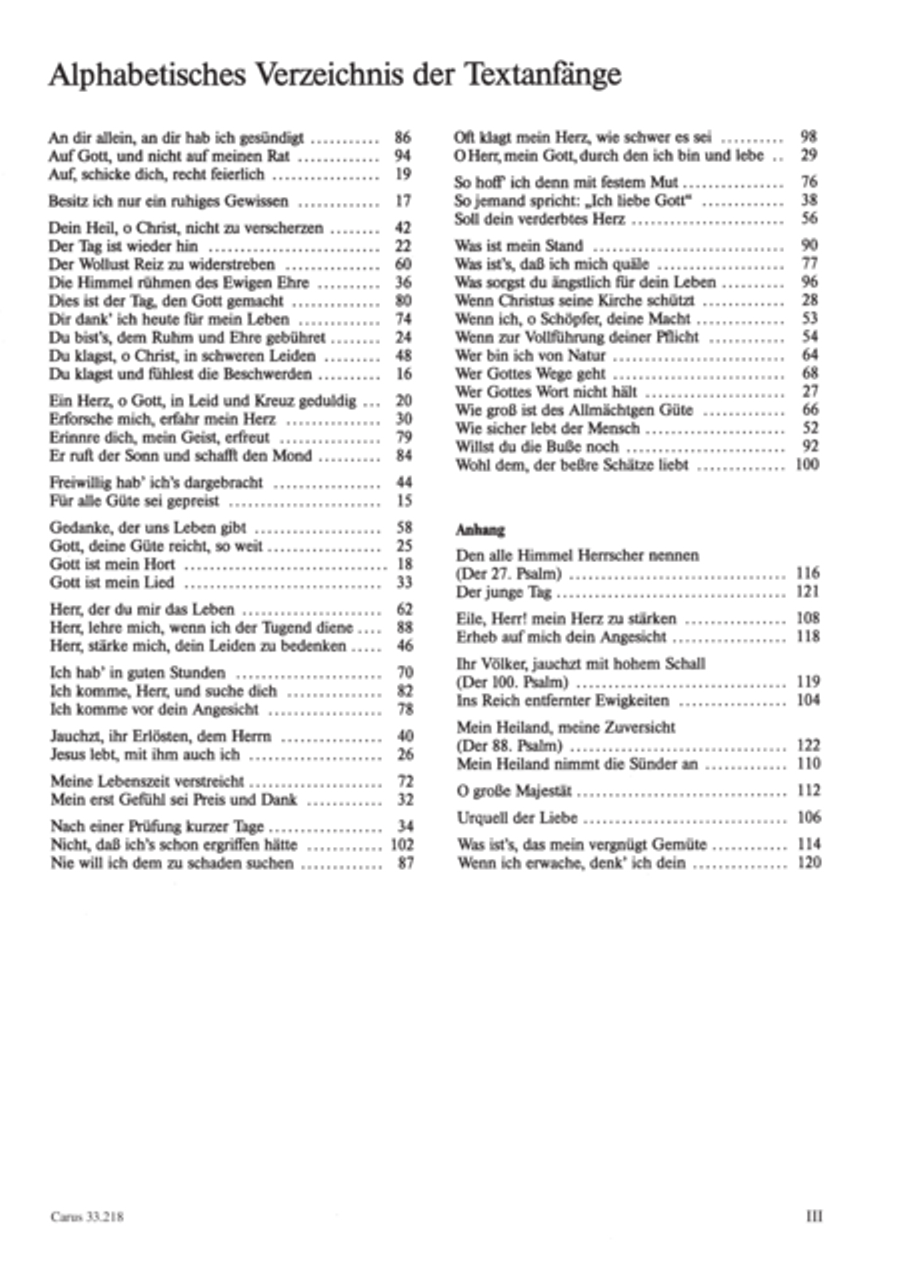 Geistliche Oden und Lieder (Gellert) Collection / Songbook scores gallery preview page 4