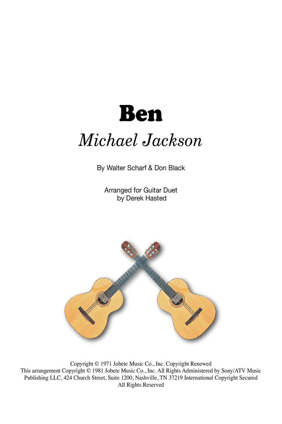 Ben Acoustic Guitar scores gallery preview page 1
