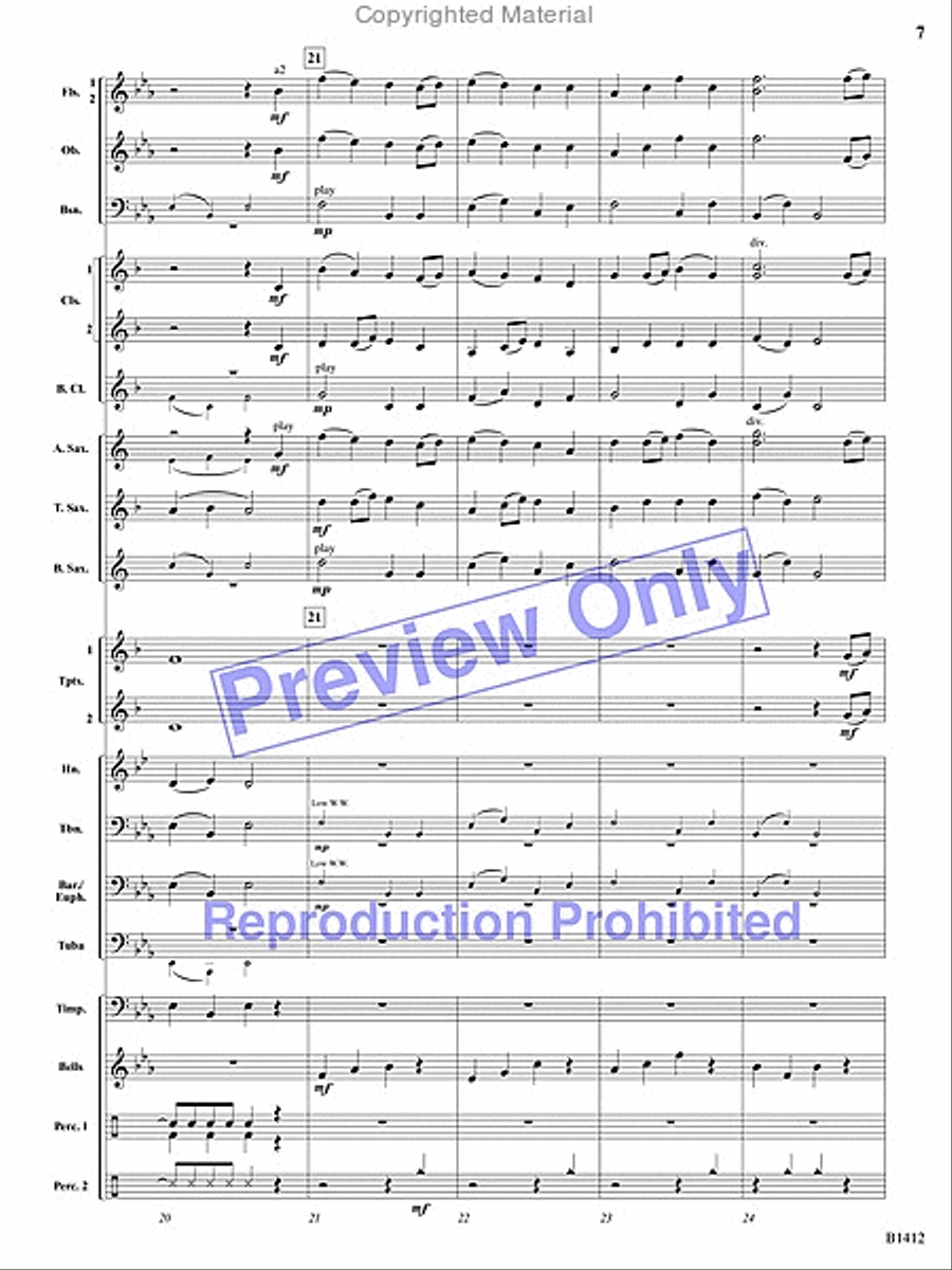 Jubilations! Concert Band scores gallery preview page 6