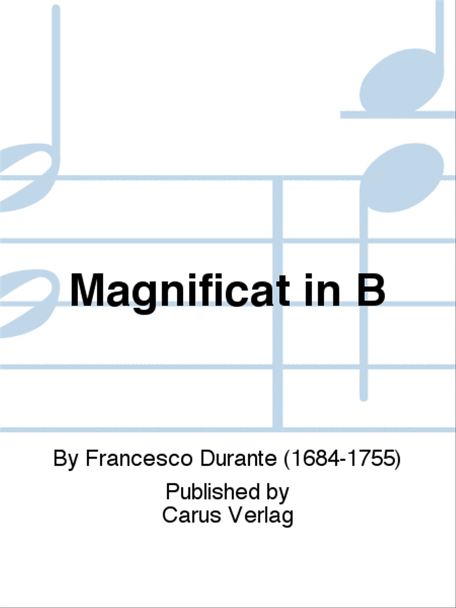 Magnificat in B flat major Voice scores gallery preview page 1