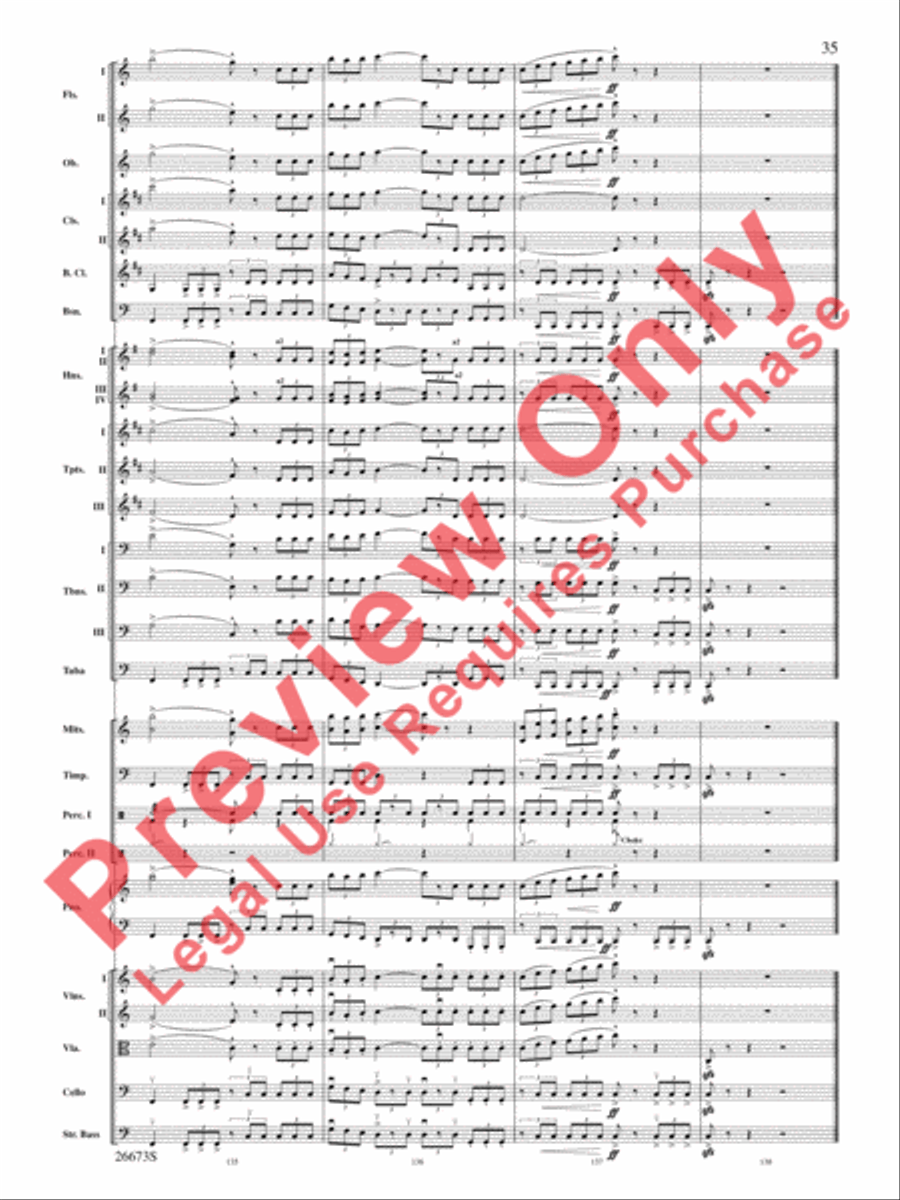 Superman Returns, Concert Selections from Full Orchestra scores gallery preview page 36