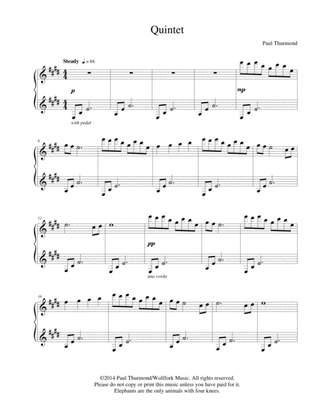 Quintet for Solo Piano