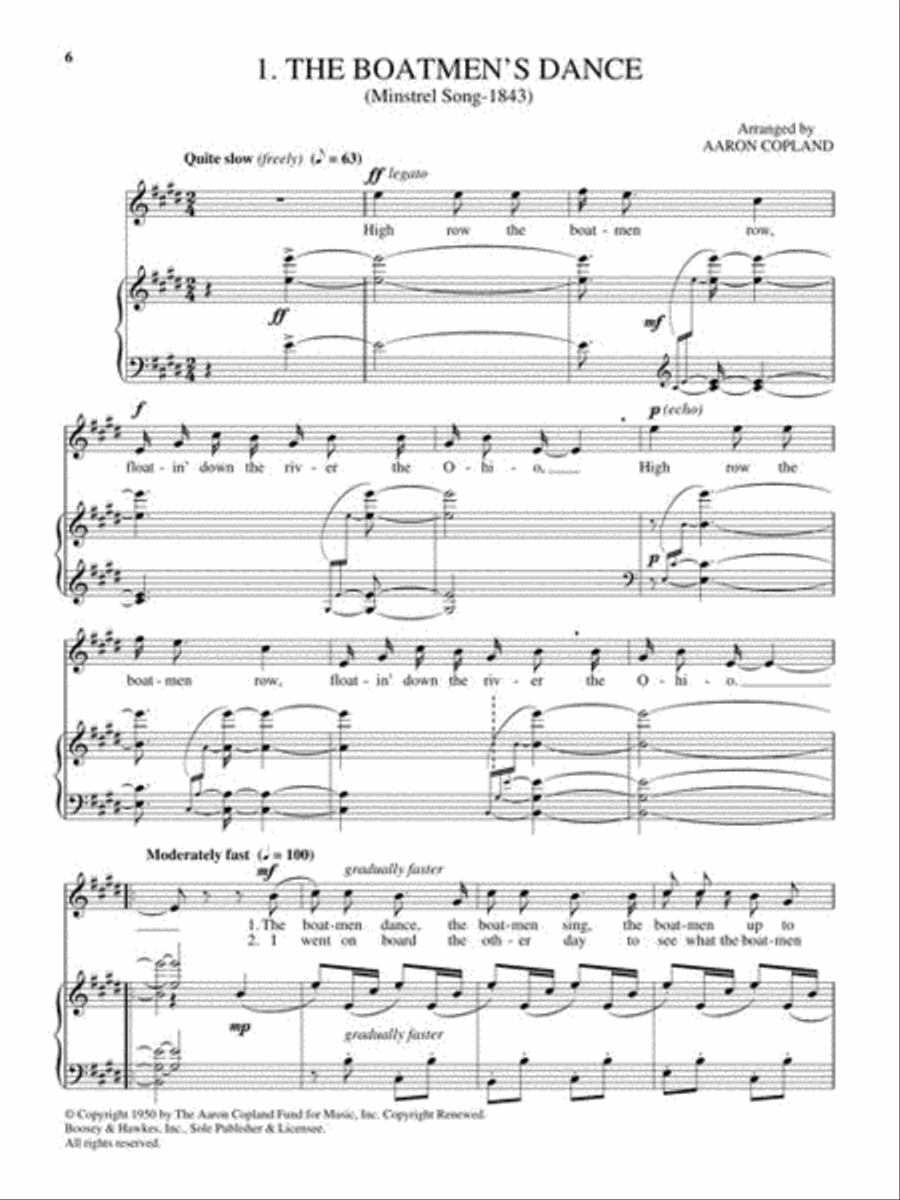 Old American Songs Complete Medium Voice scores gallery preview page 4