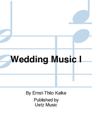 Book cover for Wedding Music I