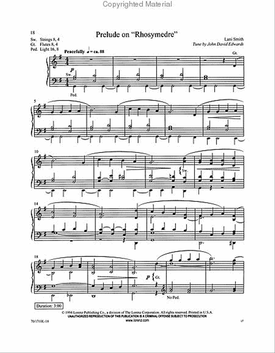 My Jesus, I Love Thee My Jesus, I Love Thee Organ Solo scores gallery preview page 3