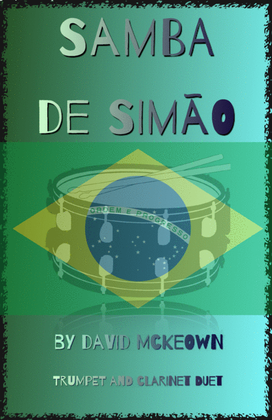 Book cover for Samba de Simão, for Trumpet and Clarinet Duet