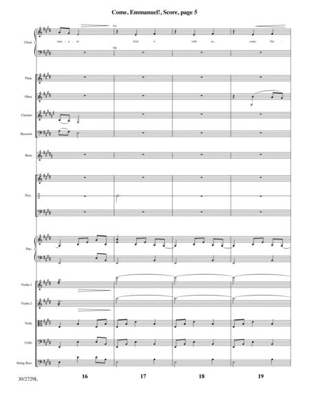 Come, Emmanuel! - Orchestral Score and Parts