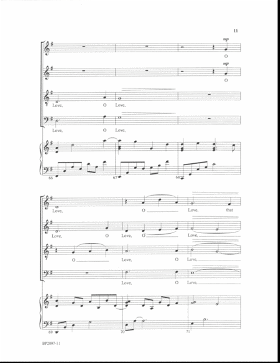 O Love 4-Part scores gallery preview page 10