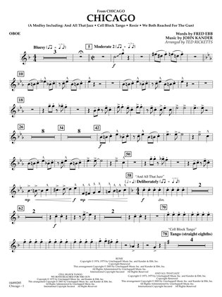 Chicago (arr. Ted Ricketts) - Oboe