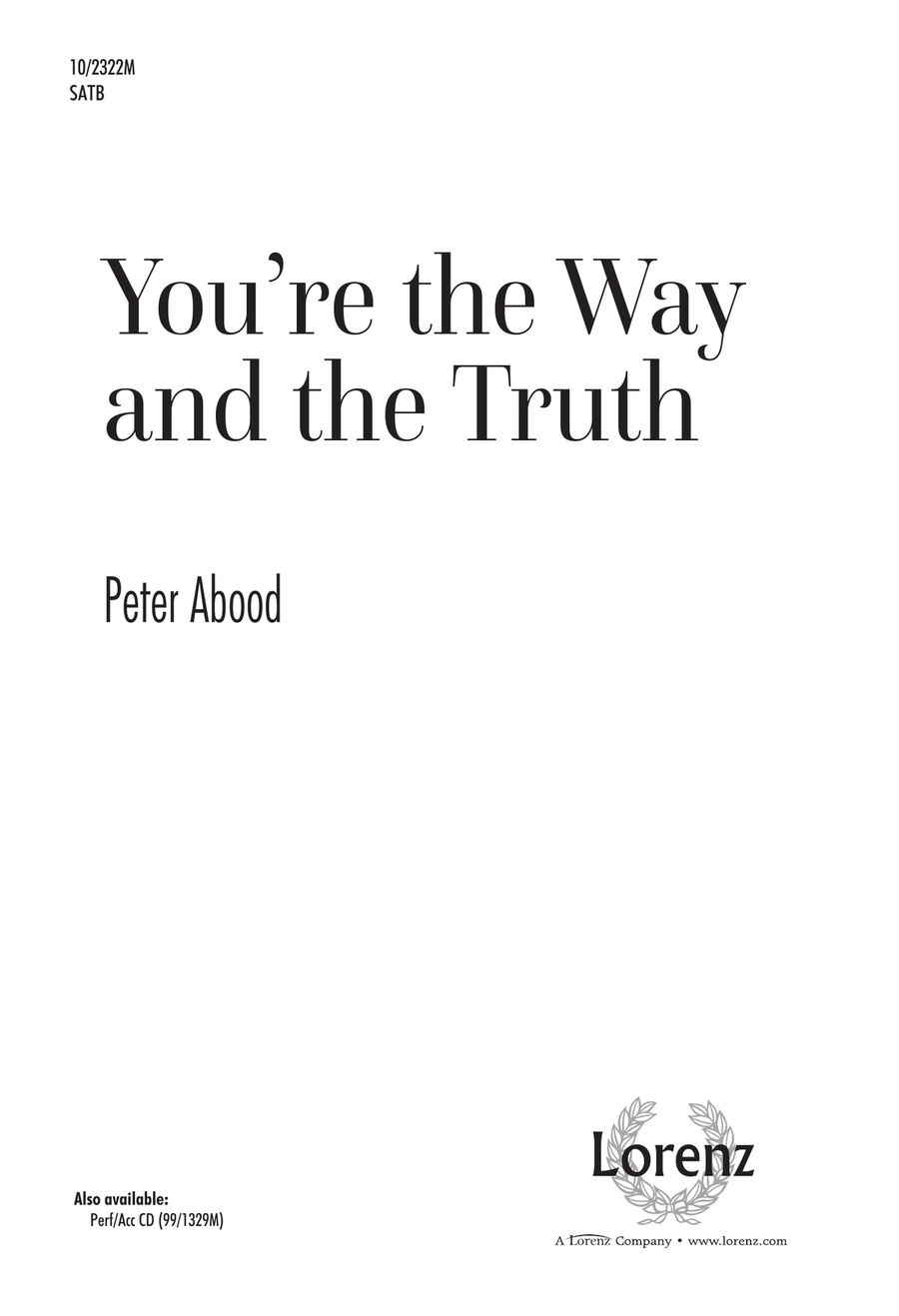 You're the Way and the Truth