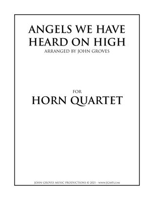 Book cover for Angels We Have Heard On High - French Horn Quartet