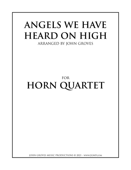 Angels We Have Heard On High - French Horn Quartet image number null