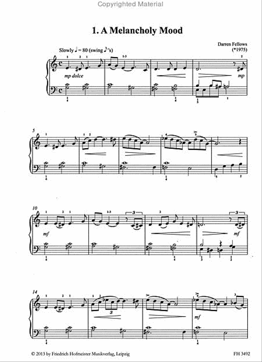 Easy Jazz Café Piano Solo scores gallery preview page 2