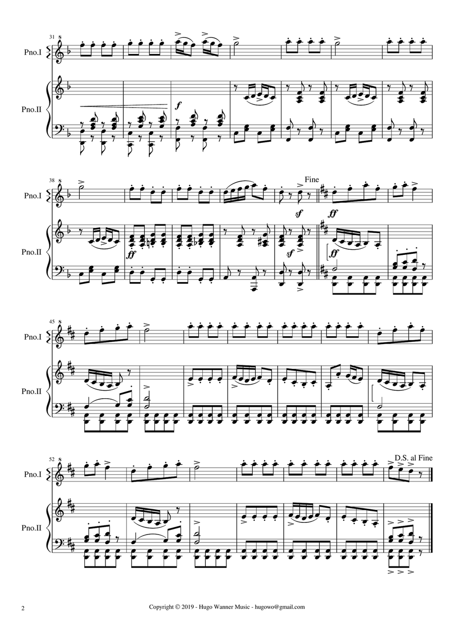 Tamburino Cinese - Chinese Tambourine Piano Method scores gallery preview page 2