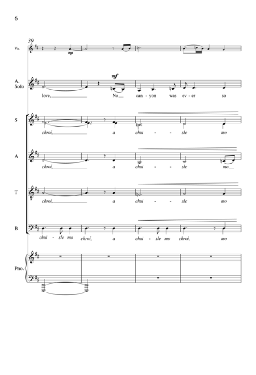 O Pulse of My Heart (A Chuisle Mo Chroí) Divisi scores gallery preview page 5