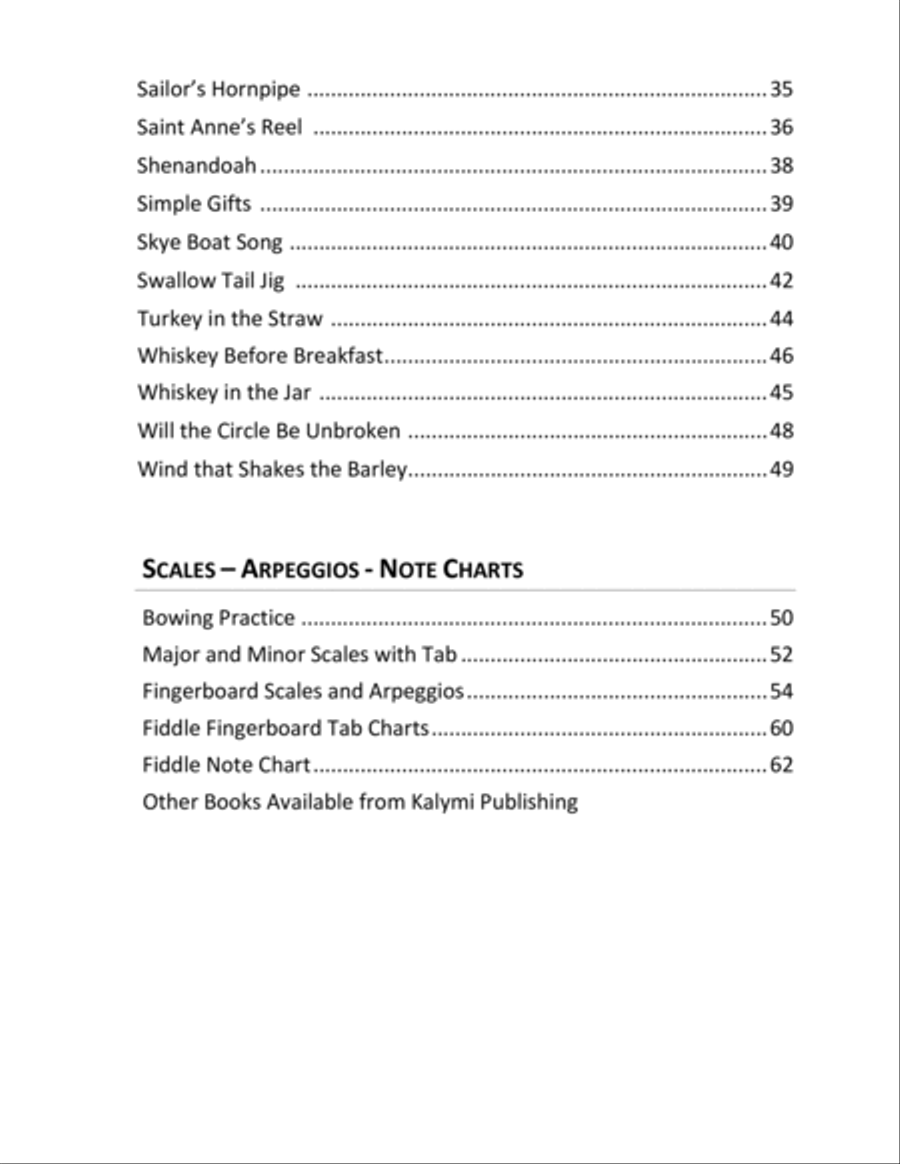 Fiddle Tab - Traditional Collection - Complete Books 1, 2 & 3 Violin scores gallery preview page 6